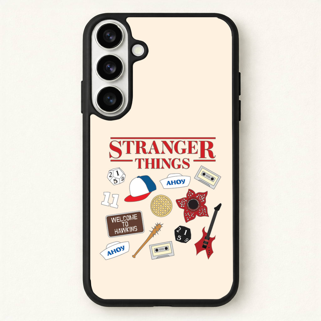 Stranger Things Cartoon Icons Phone Case for Galaxy S26
