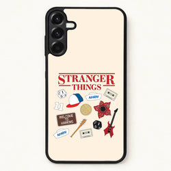 Stranger Things Cartoon Icons Phone Case for Galaxy A17