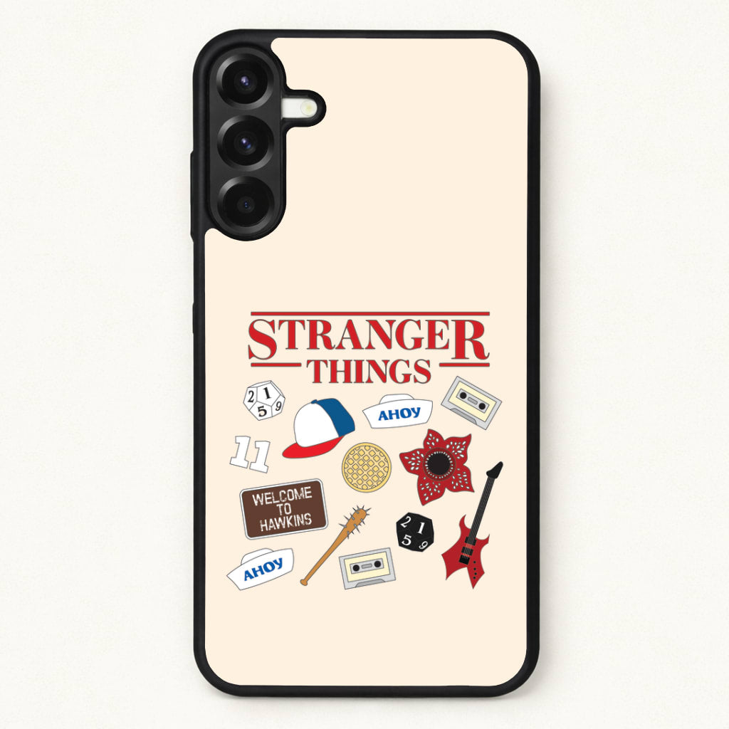 Stranger Things Cartoon Icons Phone Case for Galaxy A57