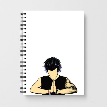 Harry Styles Cartoon Notebook - Fun Cases