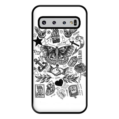 Harry Tattoos Phone Case for Galaxy S10 Plus