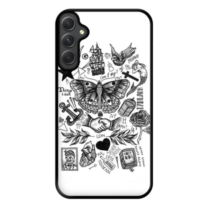 Harry Tattoos Phone Case for Galaxy A54