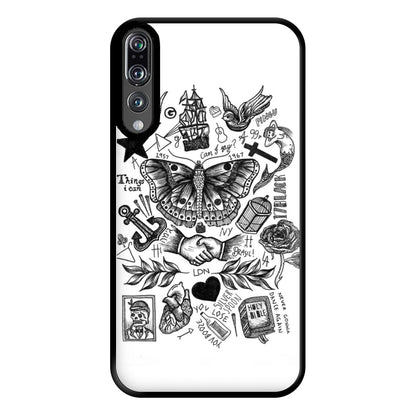 Harry Tattoos Phone Case for Huawei P20 Pro