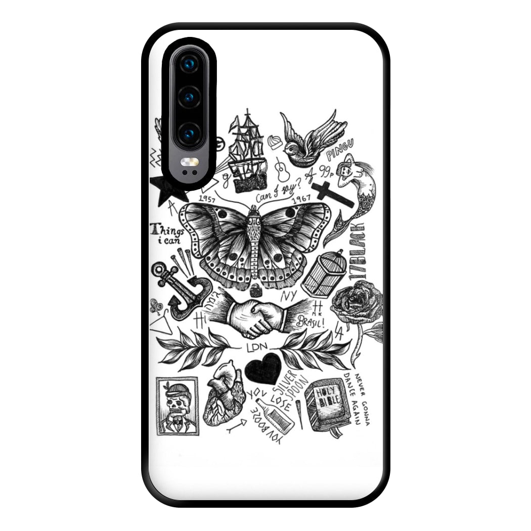 Harry Tattoos Phone Case for Huawei P30