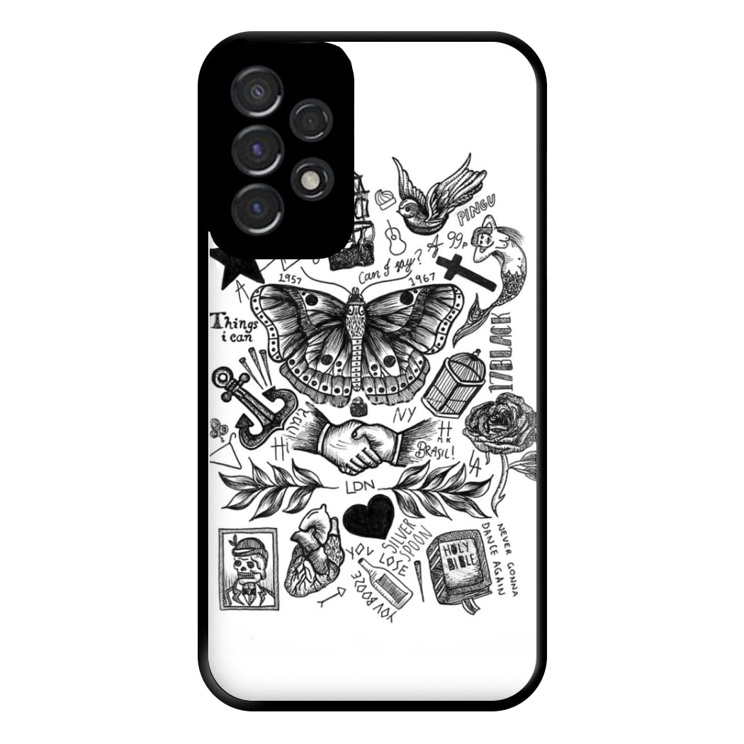 Harry Tattoos Phone Case for Galaxy A53