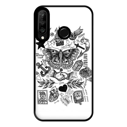 Harry Tattoos Phone Case for Huawei P30 Lite