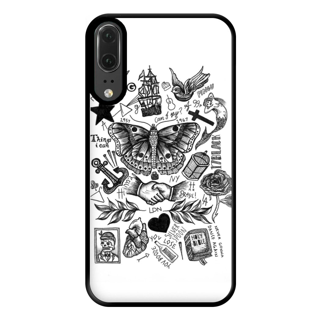 Harry Tattoos Phone Case for Huawei P20