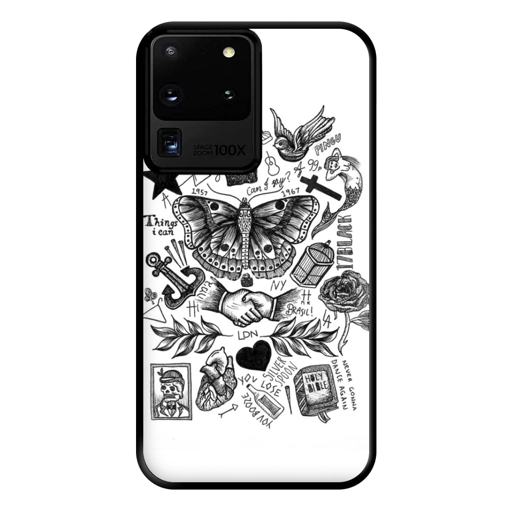 Harry Tattoos Phone Case for Galaxy S20 Ultra