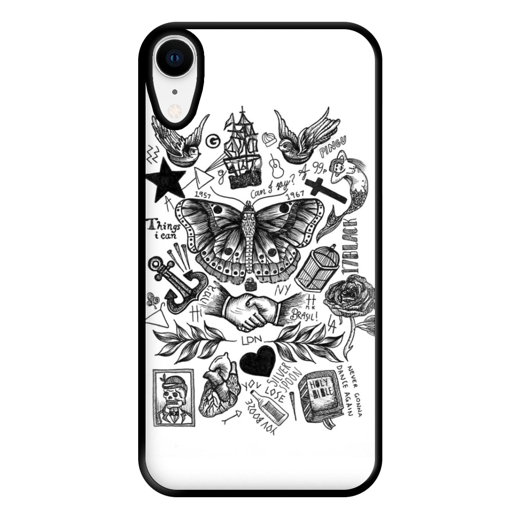 Harry Tattoos Phone Case for iPhone XR