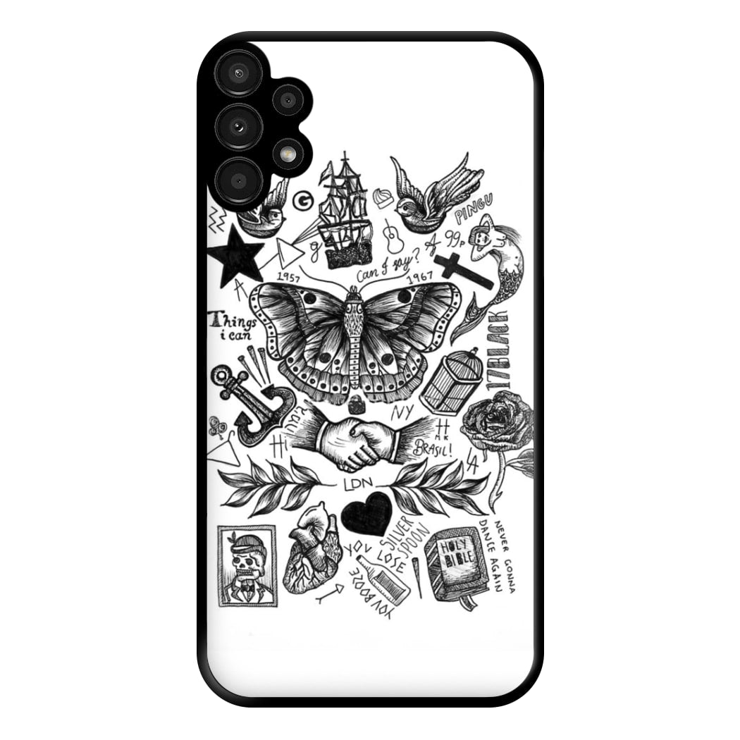 Harry Tattoos Phone Case for Galaxy A13