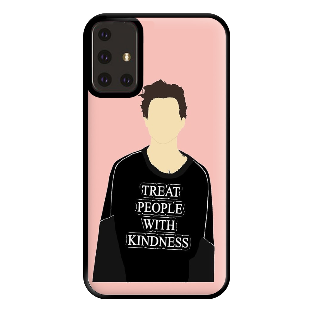 Pink Harry Faceless Cartoon Phone Case for Galaxy A71