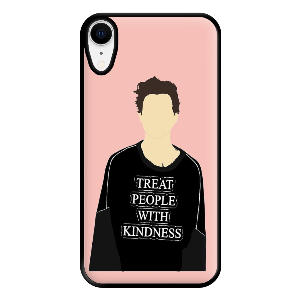 Pink Harry Faceless Cartoon Phone Case for iPhone XR