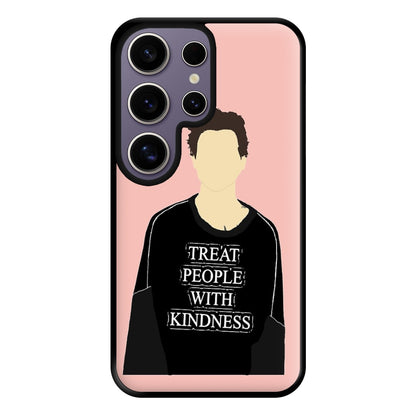 Pink Harry Faceless Cartoon Phone Case for Galaxy S25 Ultra