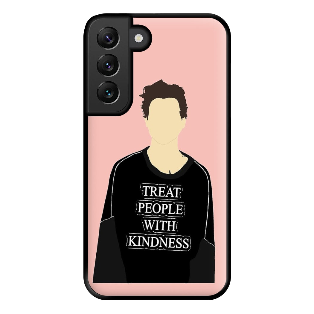 Pink Harry Faceless Cartoon Phone Case for Galaxy S22 Plus