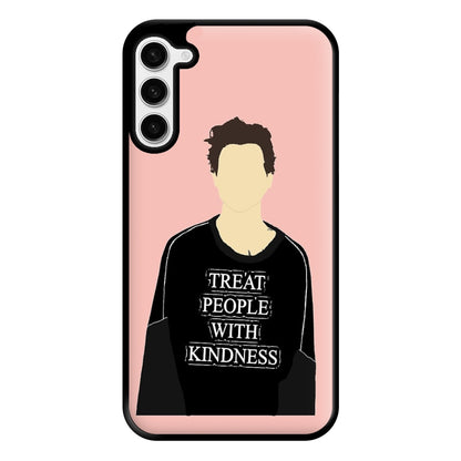 Pink Harry Faceless Cartoon Phone Case for Galaxy S23 Plus