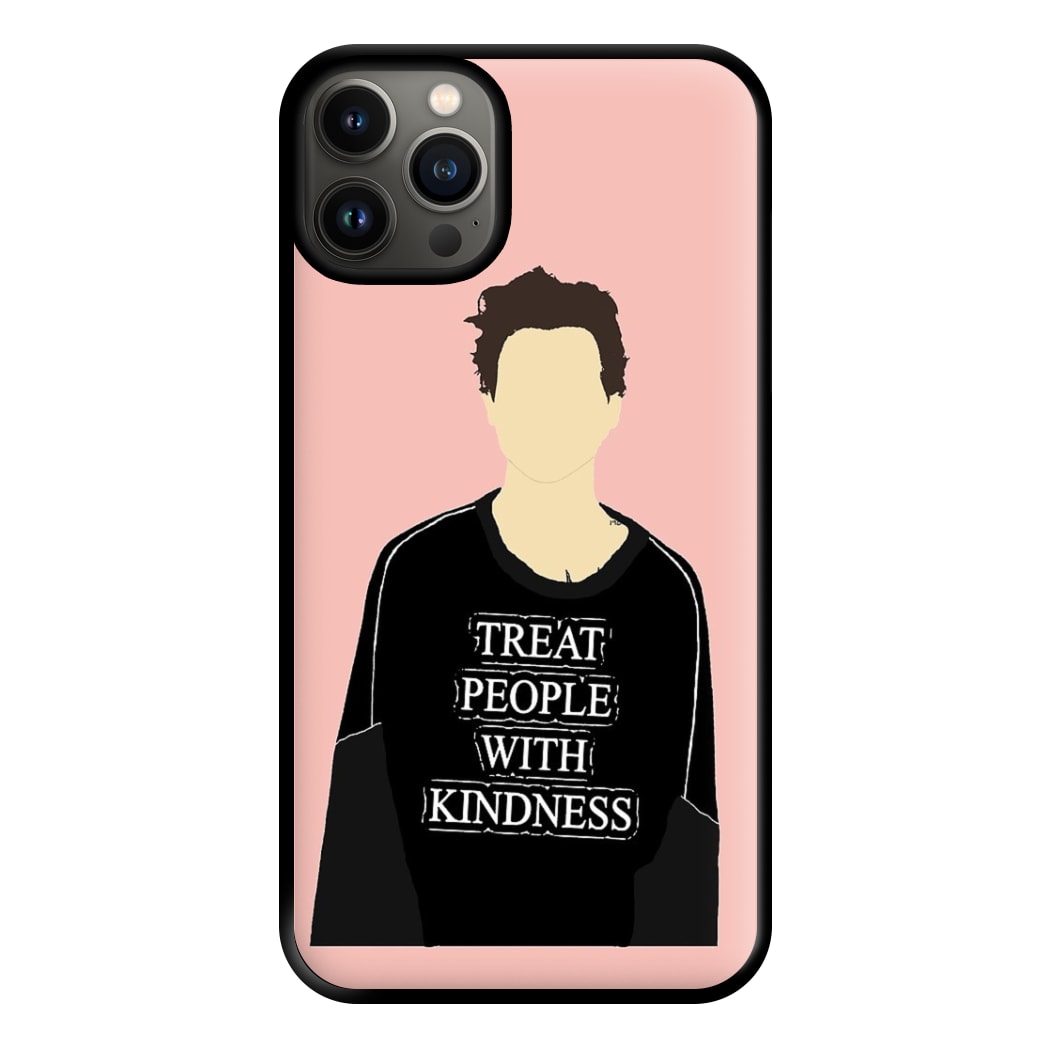 Pink Harry Faceless Cartoon Phone Case for iPhone 13