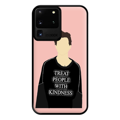 Pink Harry Faceless Cartoon Phone Case for Galaxy S20 Ultra