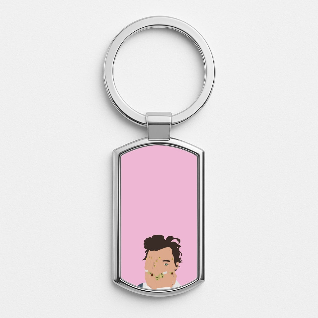Smiley - Harry Silver Keyring