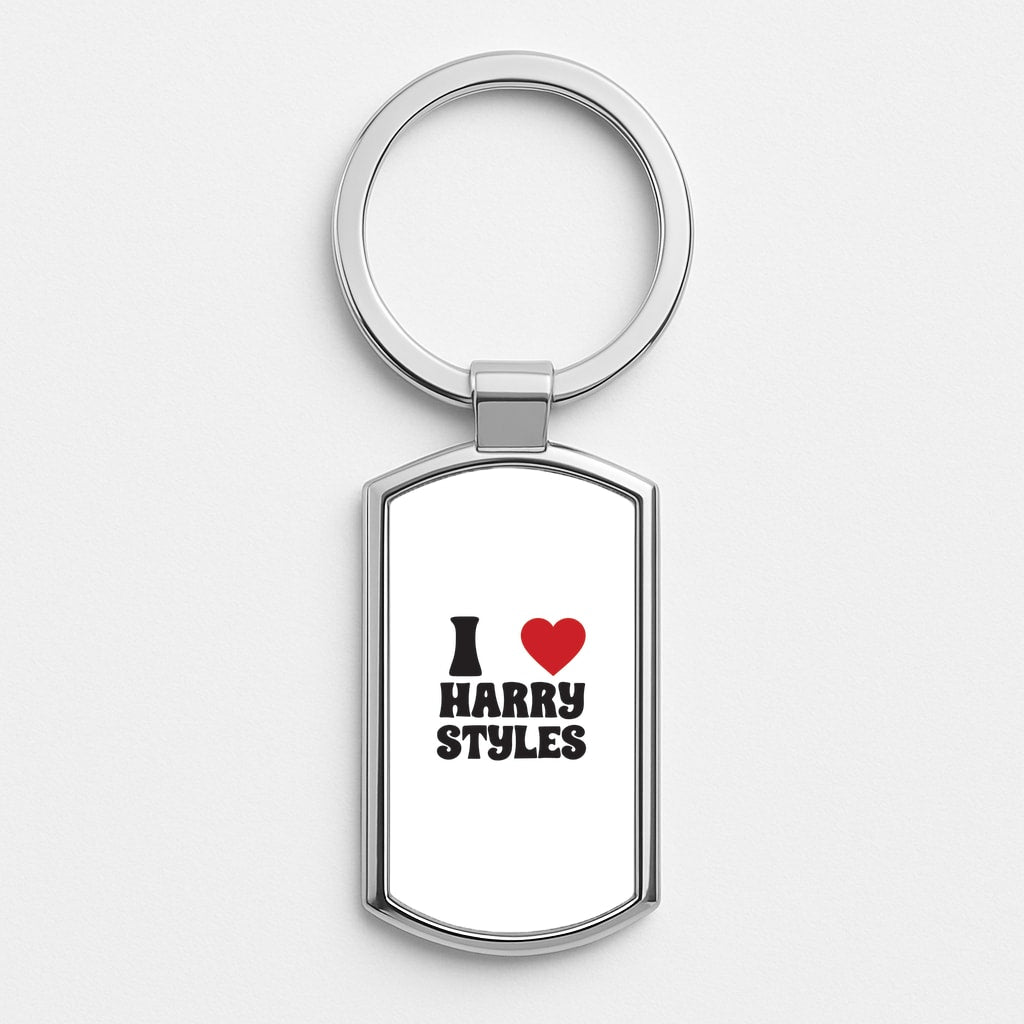 I Love Harry Silver Keyring