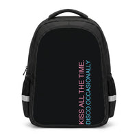 Disco Occasionally Text Backpack