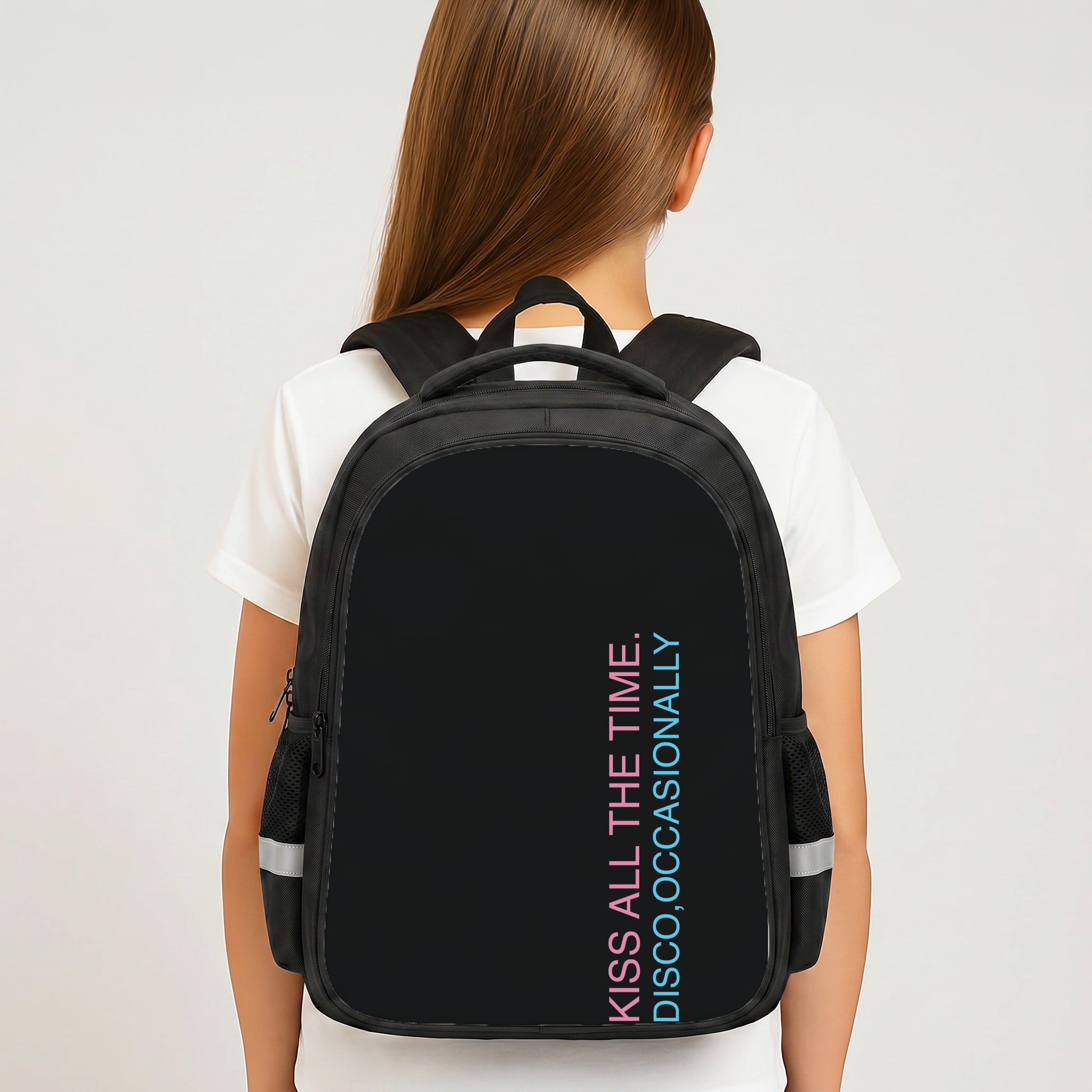 Disco Occasionally Text Backpack