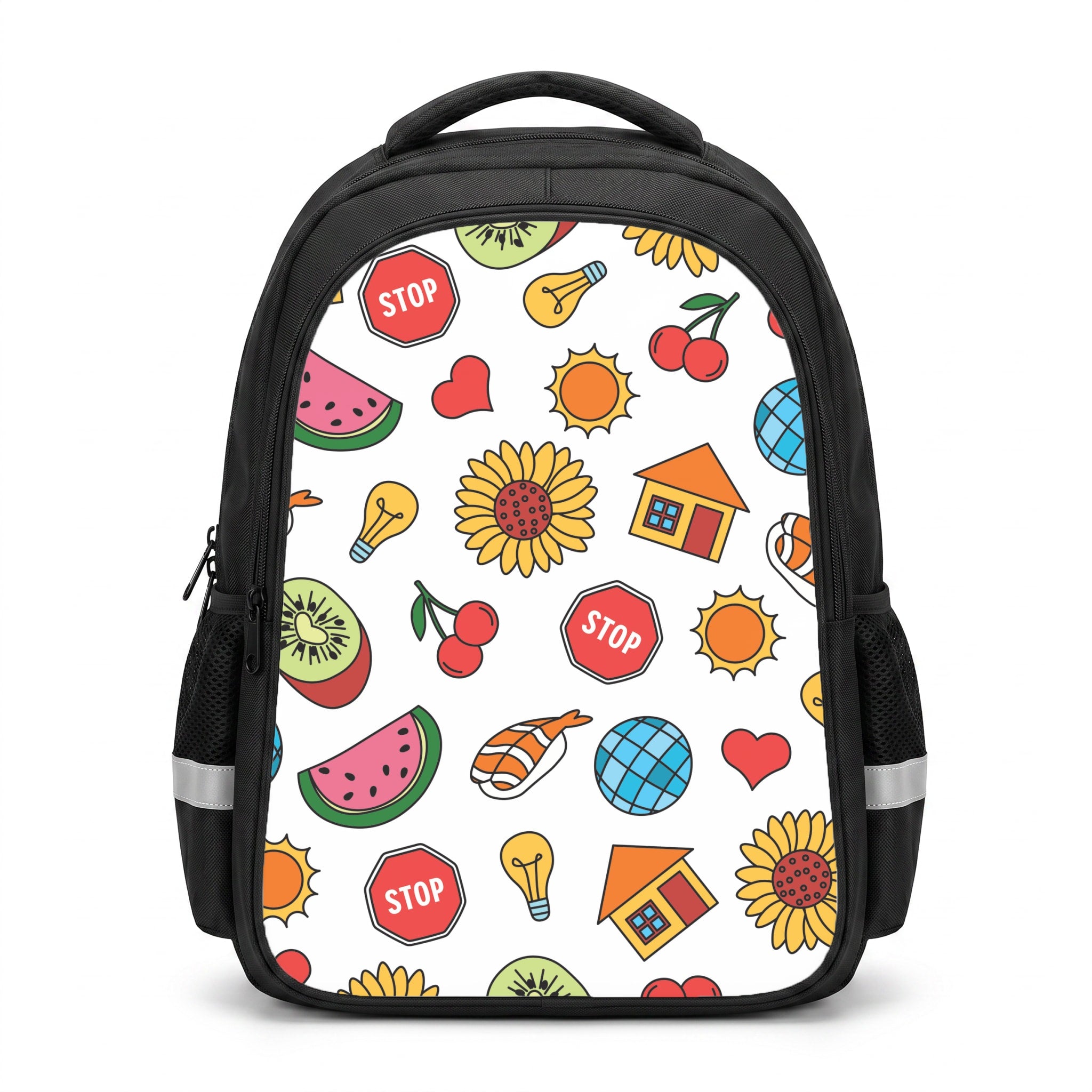 Harry Stickers Pattern Backpack