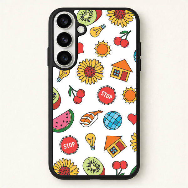Harry Stickers Pattern Phone Case for Galaxy S26 Plus