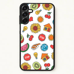 Harry Stickers Pattern Phone Case for Galaxy A17