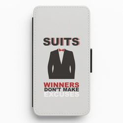 Winners Don't Make Excuses Flip / Wallet Phone Case