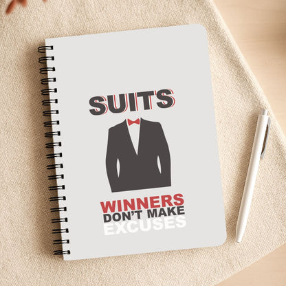 Winners Don't Make Excuses Notepad