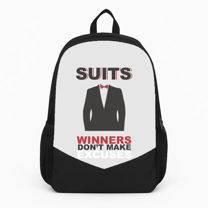 Winners Don't Make Excuses Large Backpack