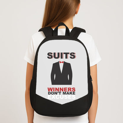 Winners Don't Make Excuses Large School Bag
