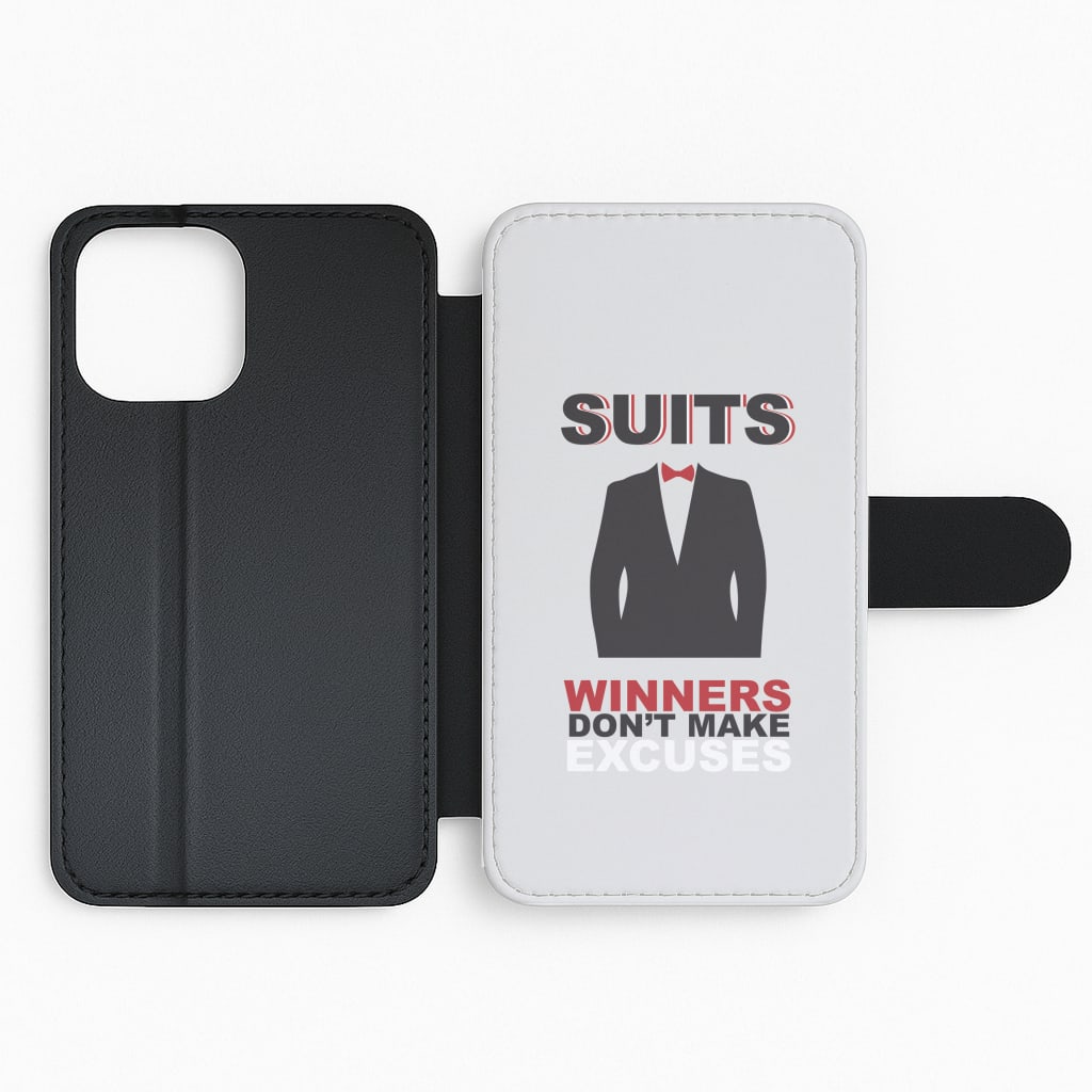 Winners Don't Make Excuses Flip Phone Case