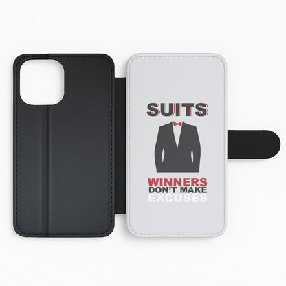 Winners Don't Make Excuses Flip Phone Case