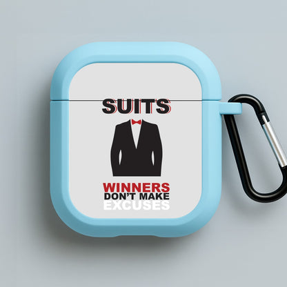 Winners Don't Make Excuses - Suits Blue AirPods Case