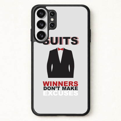 Winners Don't Make Excuses Phone Case for Galaxy S26 Ultra