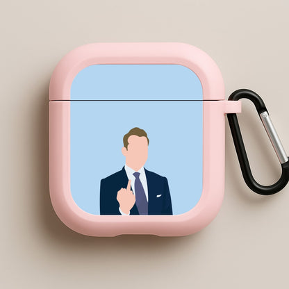 Middle Finger Pink AirPods Case