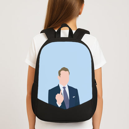 Middle Finger Large School Bag