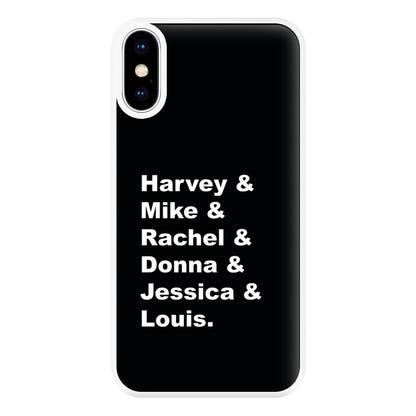 Character Names Phone Case for iPhone XS Max