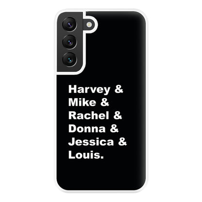 Character Names Phone Case for Galaxy S22 Plus