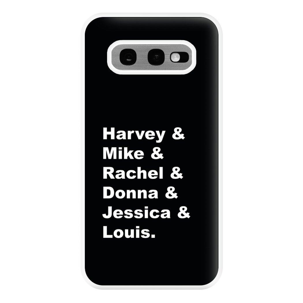 Character Names Phone Case for Galaxy S10e