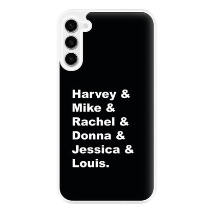 Character Names Phone Case for Galaxy S23FE