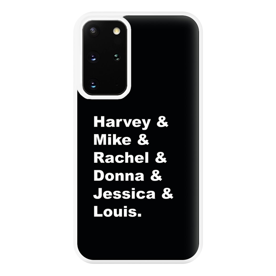 Character Names Phone Case for Galaxy S20 Plus