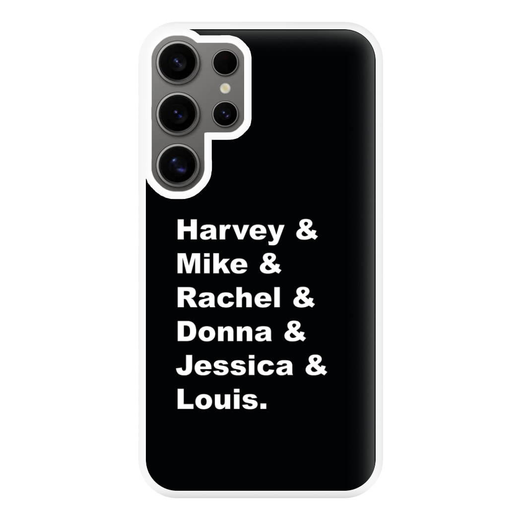 Character Names Phone Case for Galaxy S24 Ultra