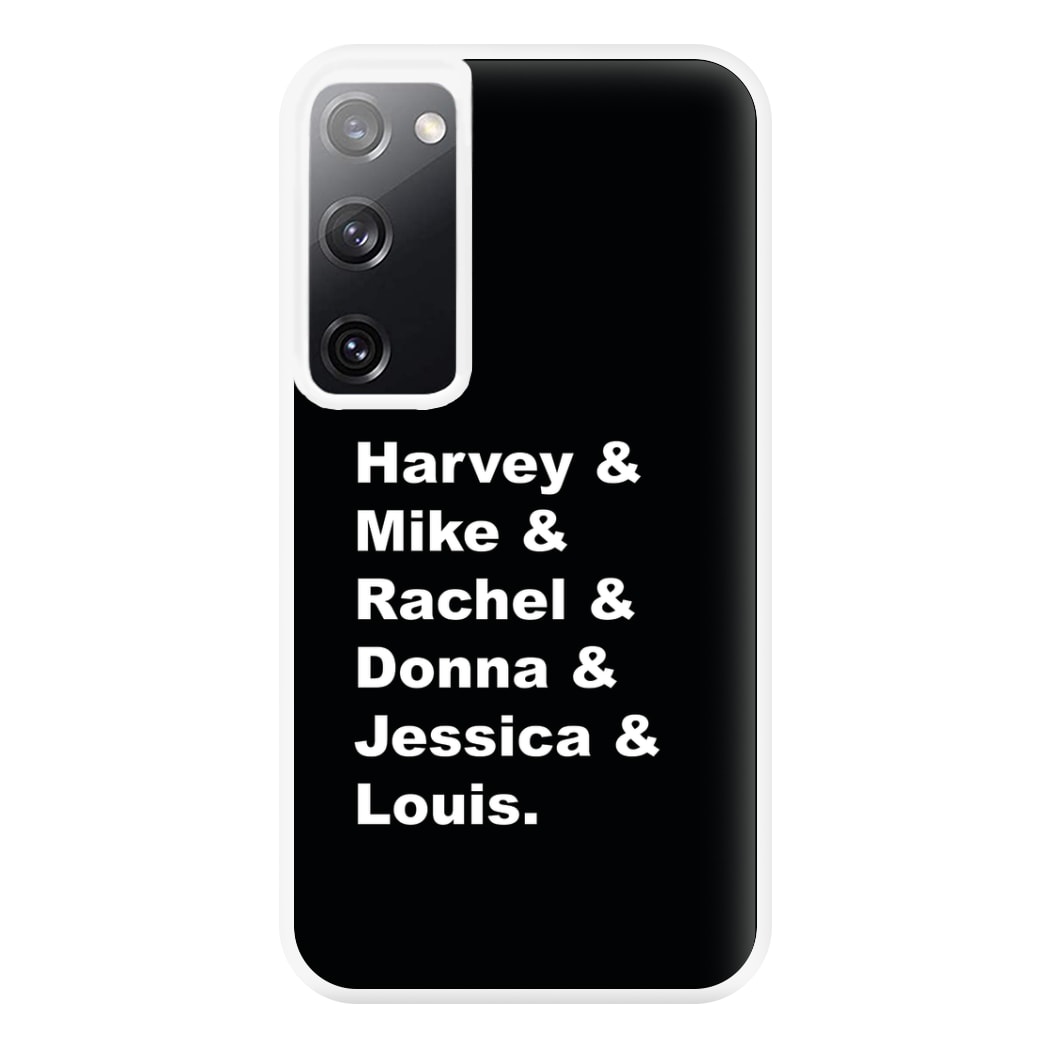 Character Names Phone Case for Galaxy S20