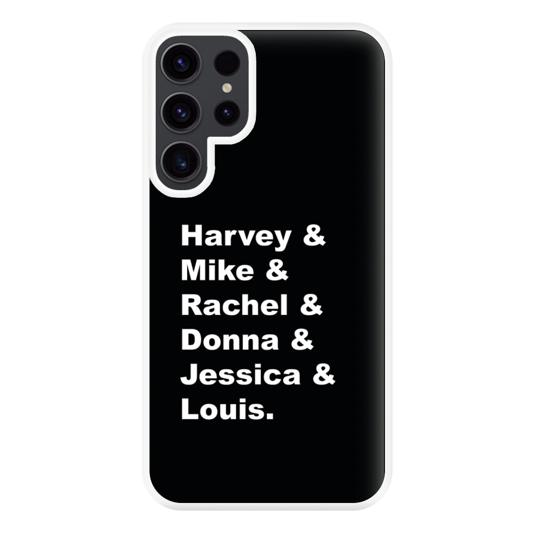 Character Names Phone Case for Galaxy S23 Ultra