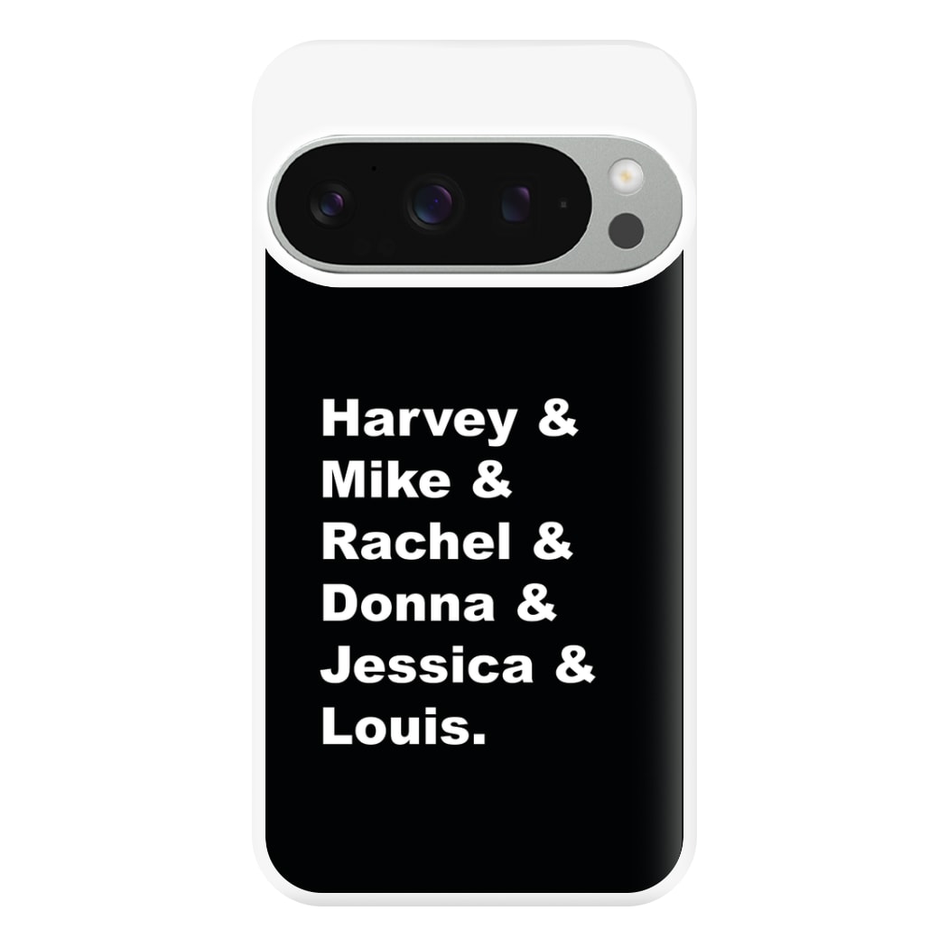 Character Names Phone Case for Google Pixel 9 Pro XL