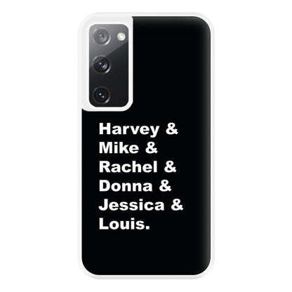 Character Names Phone Case for Galaxy S20FE