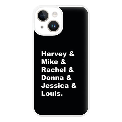 Character Names Phone Case for iPhone 14