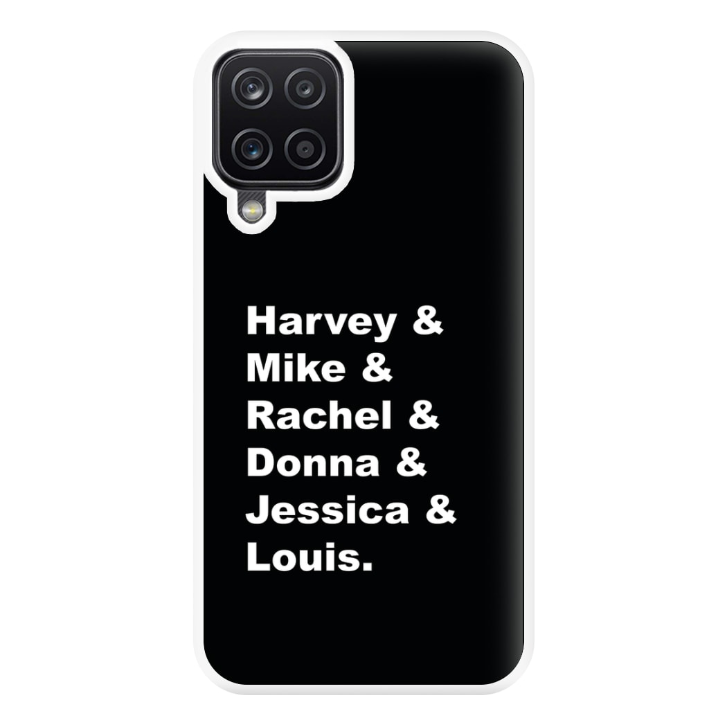 Character Names Phone Case for Galaxy A12